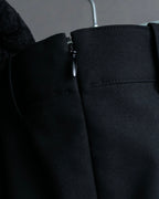"NINA RICCI" Side button detail cropped length skirt