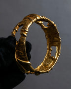 "Christian Lacroix" Sculptural detail gold bracelet