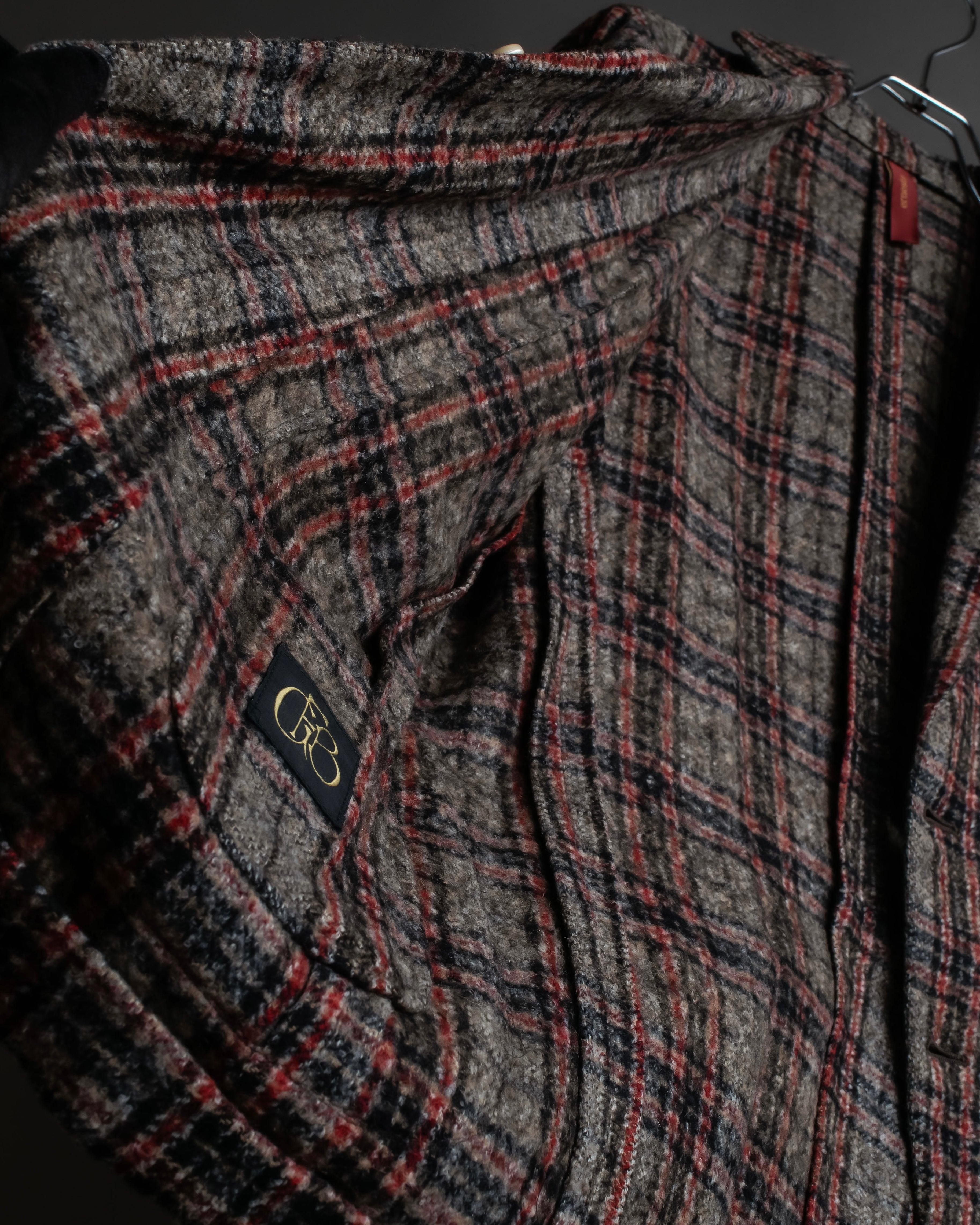 "Ernesto" Multicolor checked tailored jacket