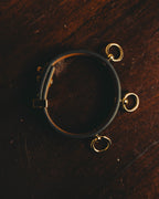 –SPECIAL– “HERMÈS” 10’s Mini dog anneaux triple ring leather bracelet
