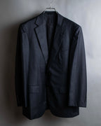 "BURBERRY" 2B tailored jacket & tapered silhouette slacks pinstripe pattern set up