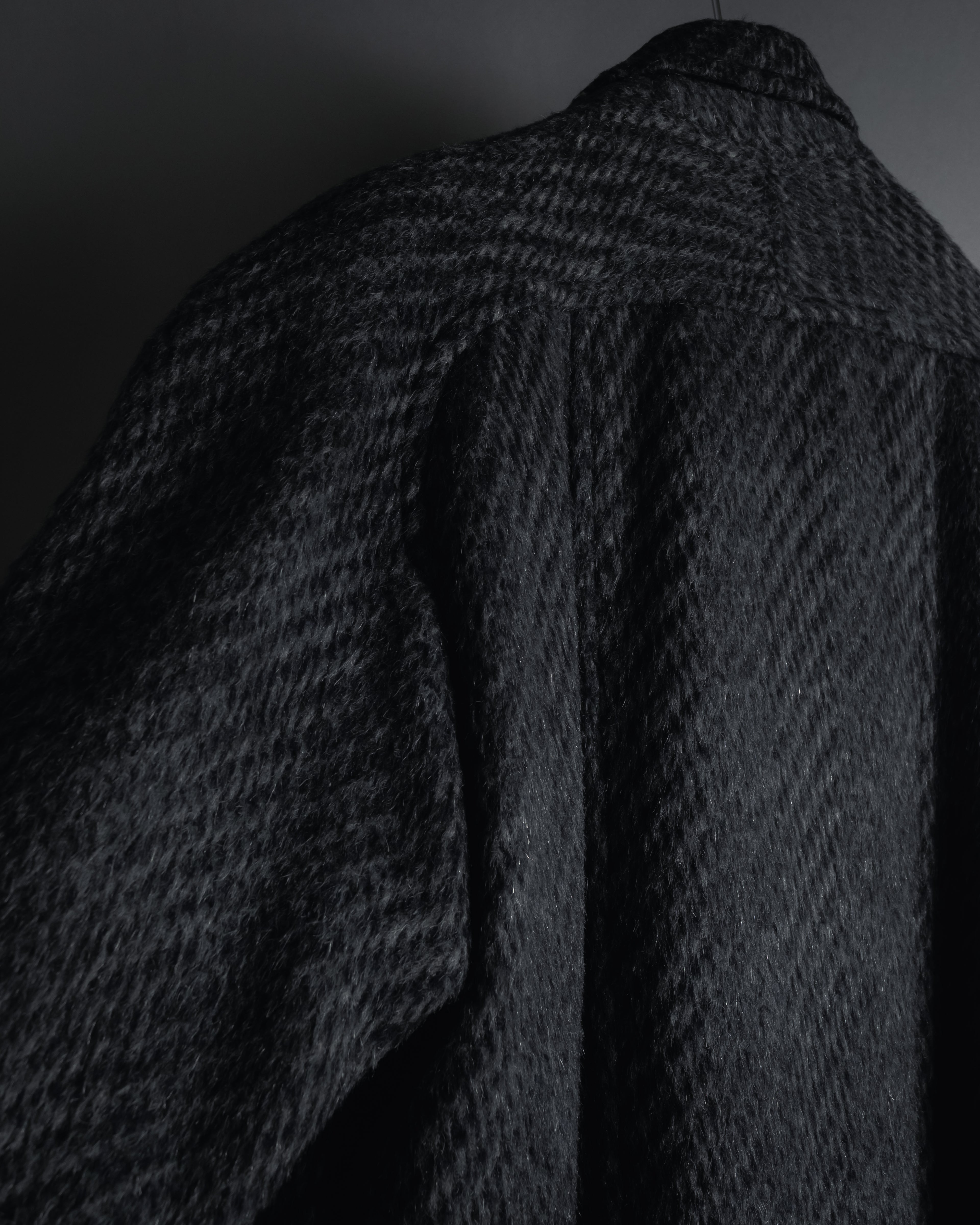 Abrigo de mezcla de mohair de doble botonadura de los años 90 de Christian Dior MONSIEUR