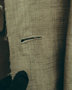 -SPECIAL- “Maison Martin Margiela” 2014SS raw-edge linen tailored jacket