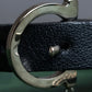 "Salvatore Ferragamo"
Silver chain design gancini leather bracelet