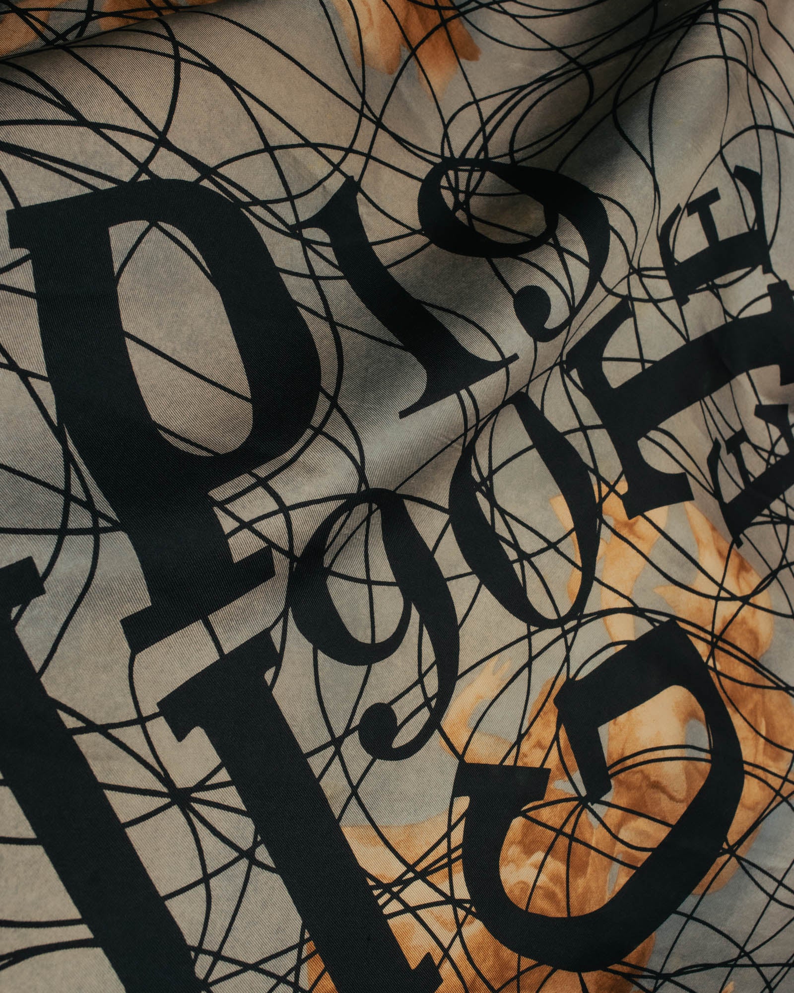 “Jean Paul Gaultier” 90’s-00’s Graphic logo scarf