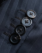 "LOUIS VUITTON" 2 button relaxed tailored jacket & no tuck tapered slacks set up