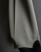 "HERMES" Margiela period silk wide straight slacks
