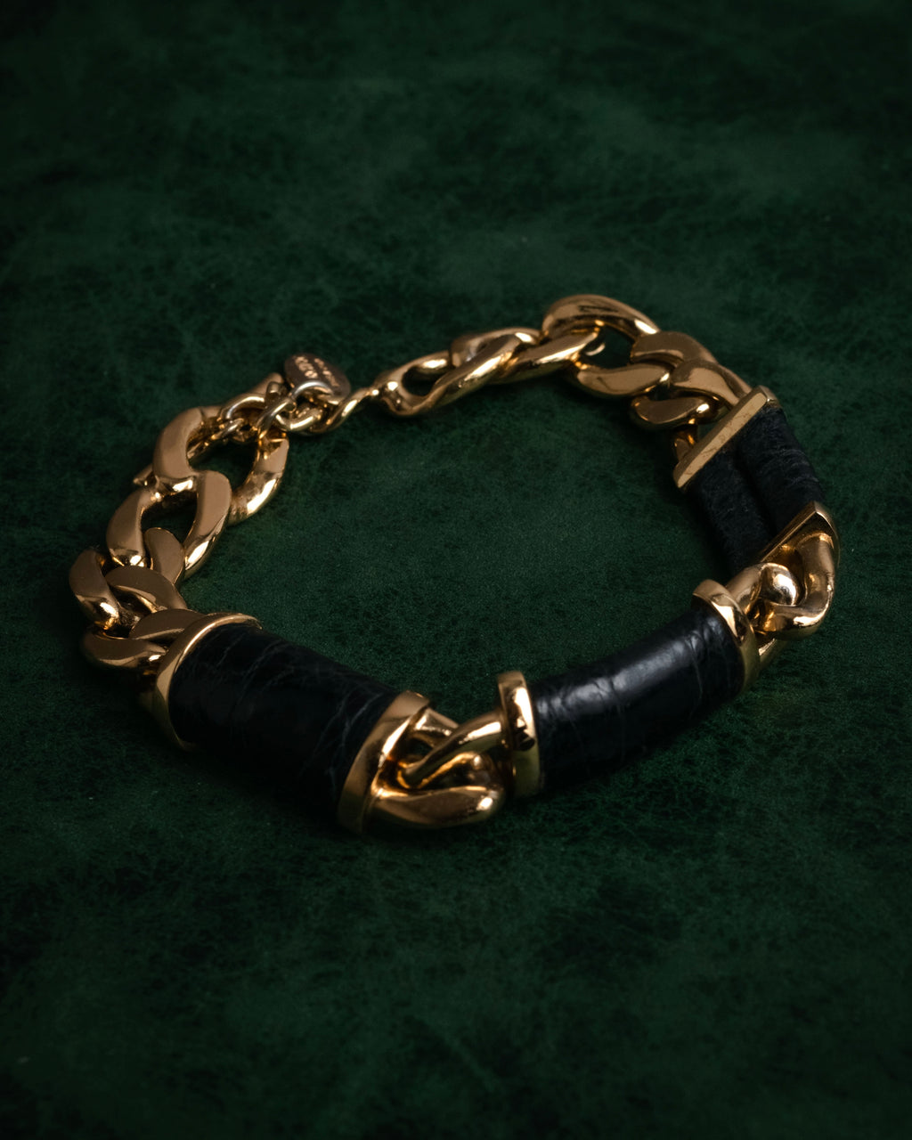 “LOEWE” 2008-2013 leather wrapped chain bracelet