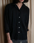 "PLEATS PLEASE ISSEY MIYAKE"
 Irregularly washed shirt jacket