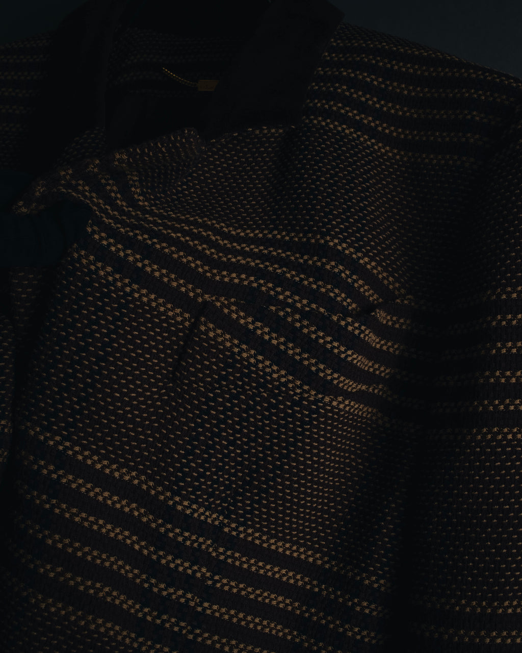 "CELINE" Late 80s–Early 90s velvet-collar woven jacket