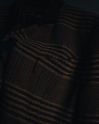 "CELINE" Late 80s–Early 90s velvet-collar woven jacket