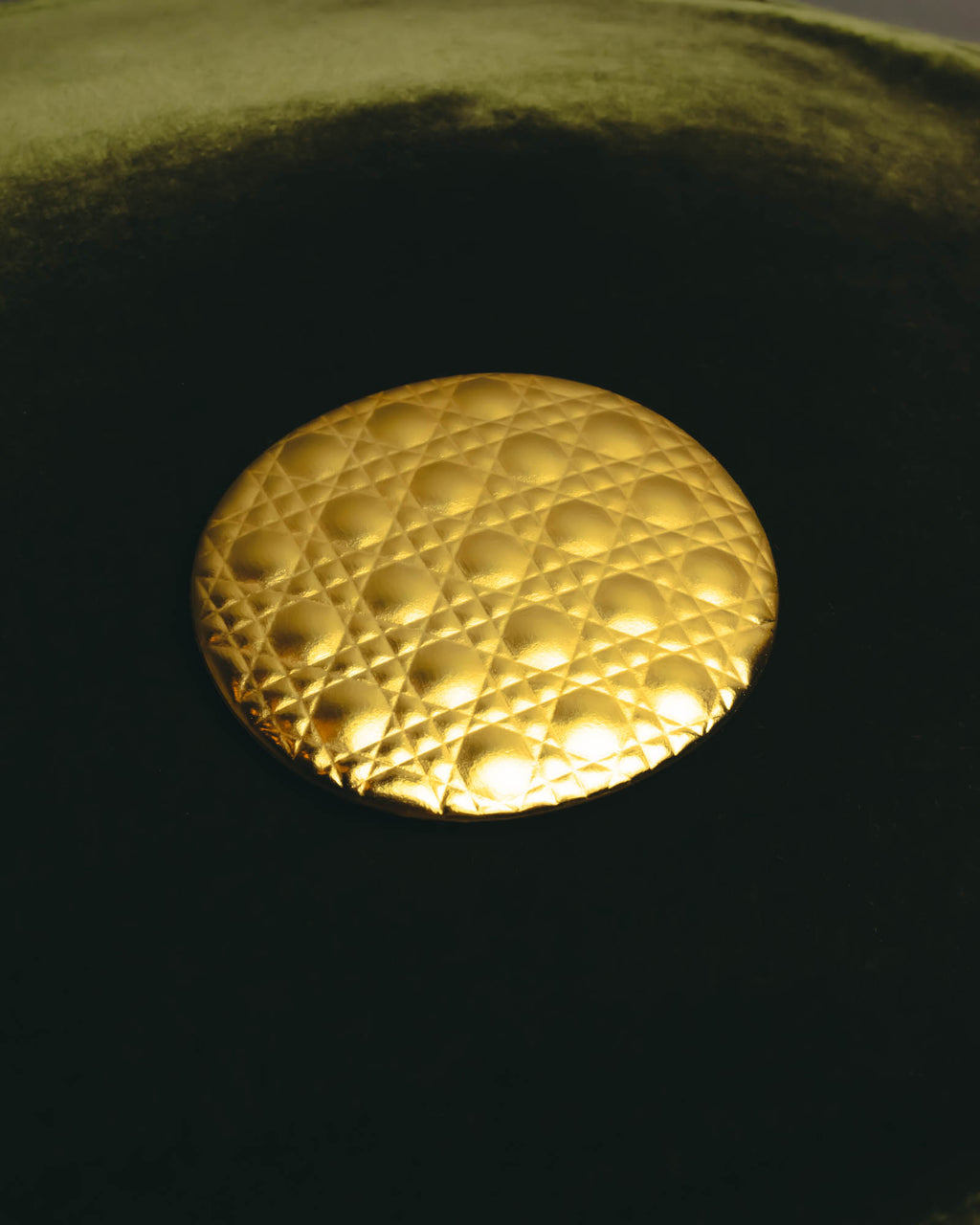 "Christian Dior" Gold cannage compact mirror