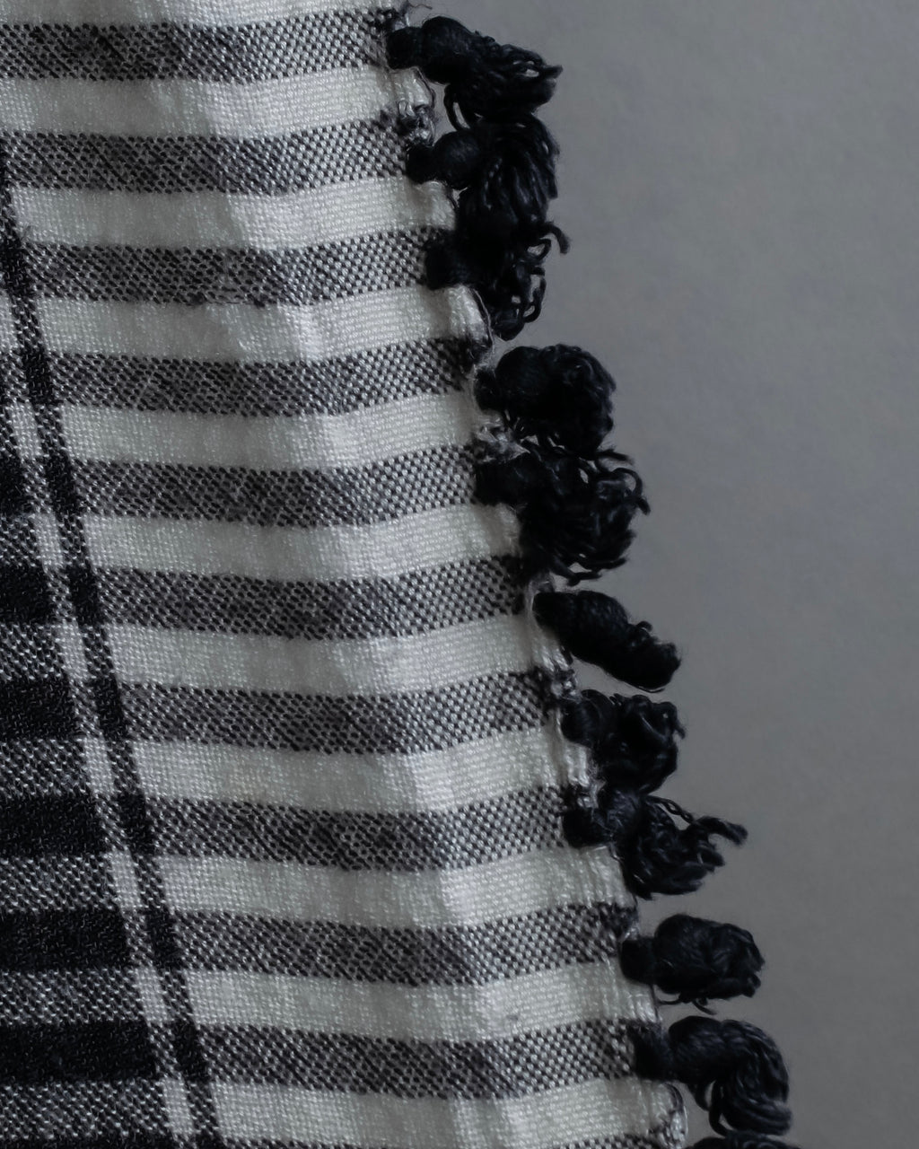 "Vintage houndstooth combination pattern large stole"