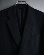 "GIORGIO ARMANI" 08’s-09’s Sharp pinstripe wool two button suit set