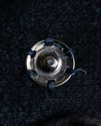 "DOLCE & GABBANA" Double-breasted bejeweled button check pattern jacket