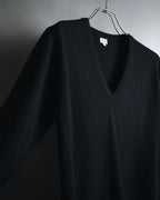 "CELINE" 90’s scottish cashmere v neck knit