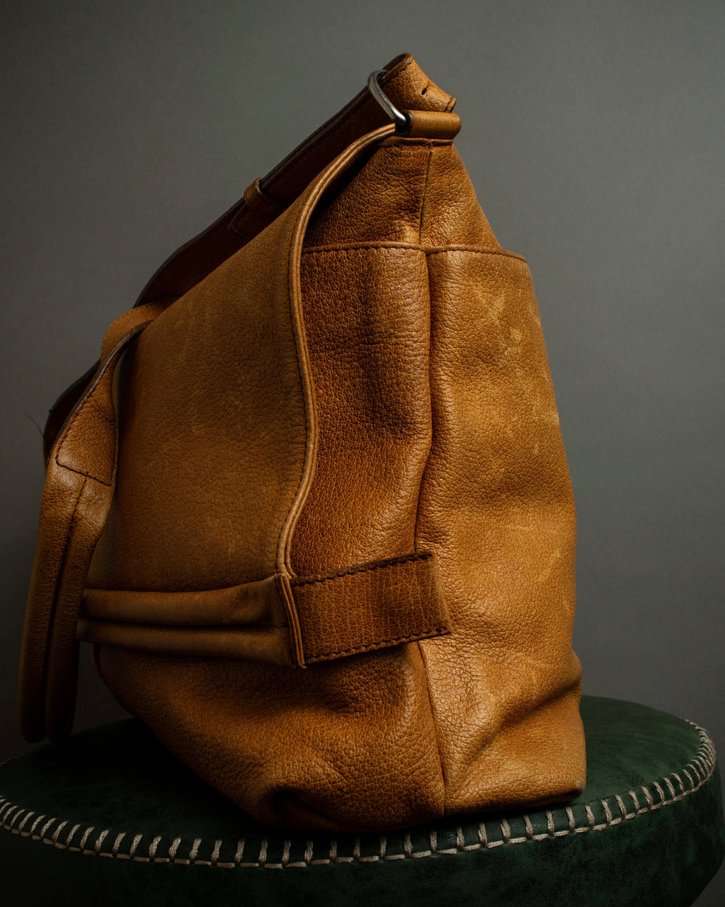 "MAISON MARGIELA" 12SS over flap design leather shoulder bag