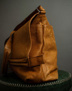 "MAISON MARGIELA" 12SS over flap design leather shoulder bag