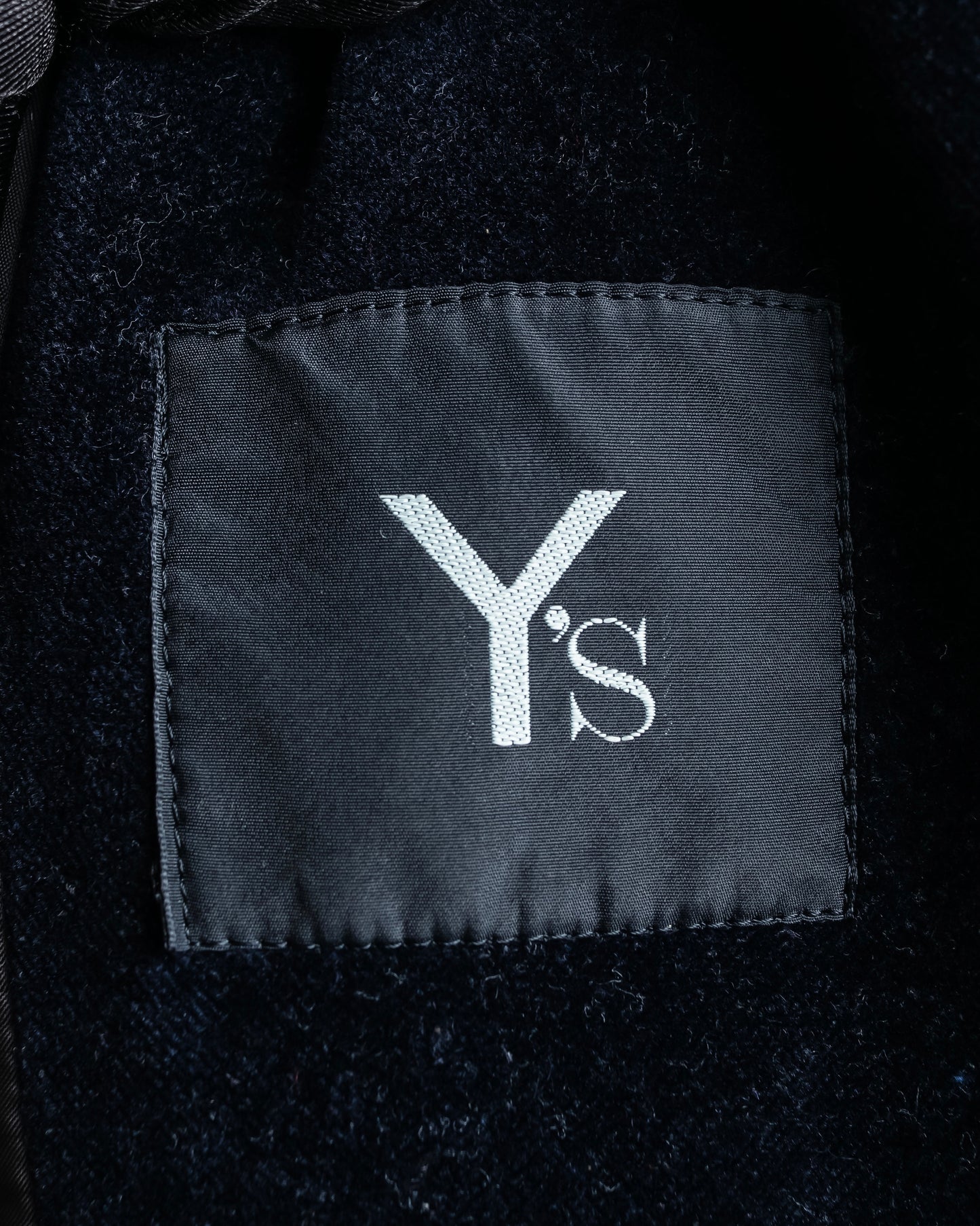 "Y's" Double breasted waist shaped velour tailored coat