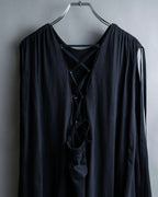 “N°21” Lace up designed no sleeves one piece