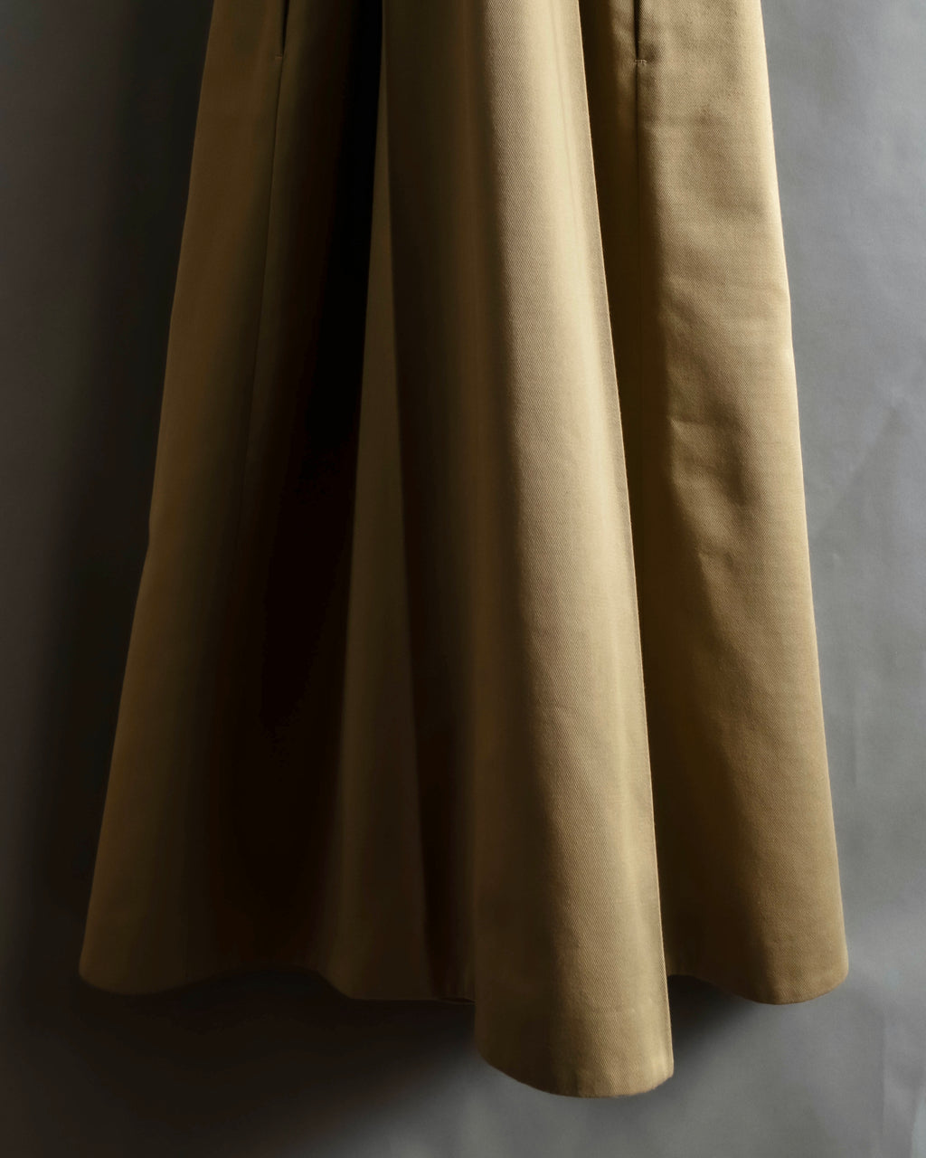 "Y's" 17AW twill woven flare silhouette jump skirt