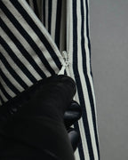 -SPECIAL- “Christian Dior” 2021 cruise striped linen silk tiered skirt