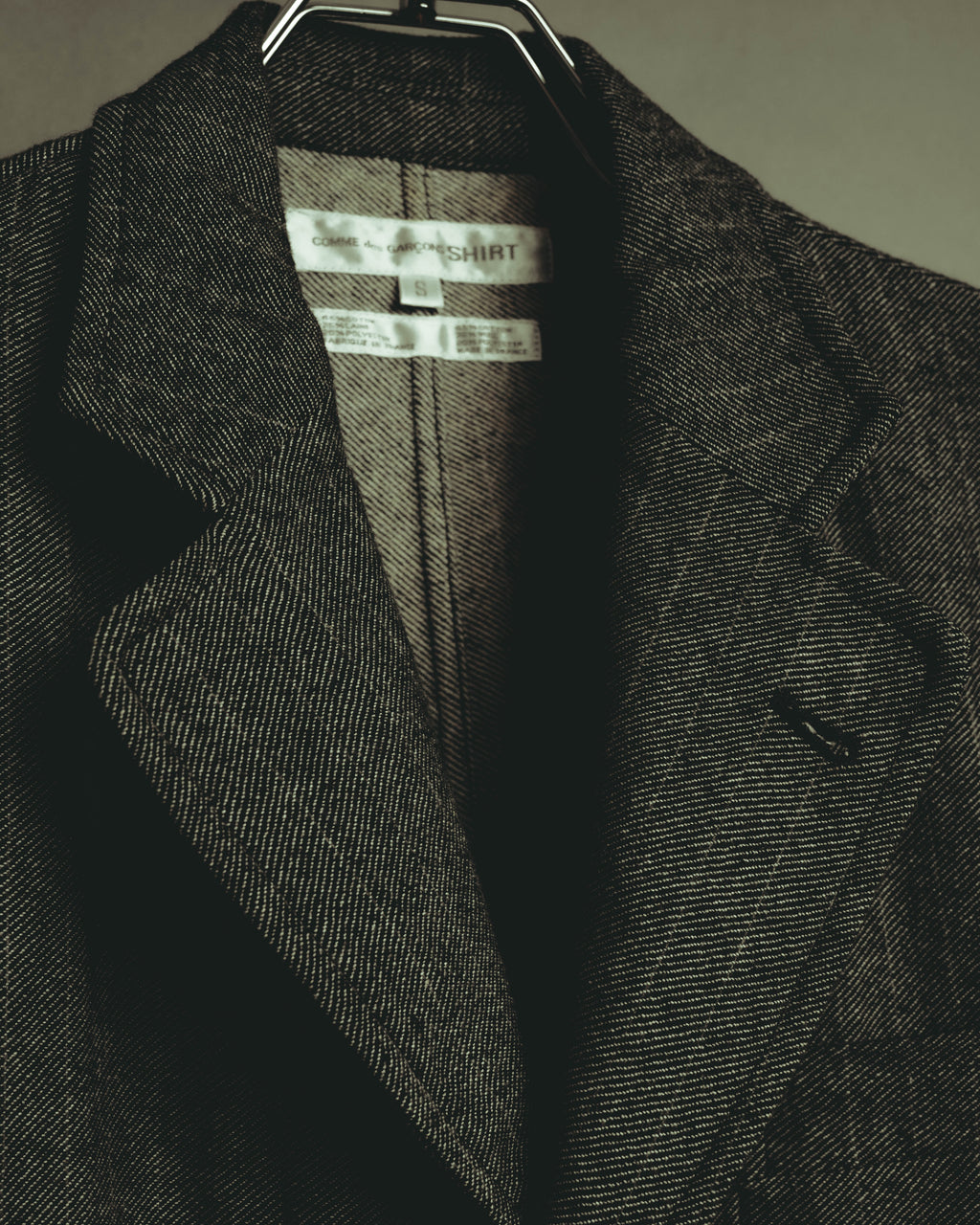 “COMME des GARÇONS SHIRT” 2000's- layered pocket print tailored jacket