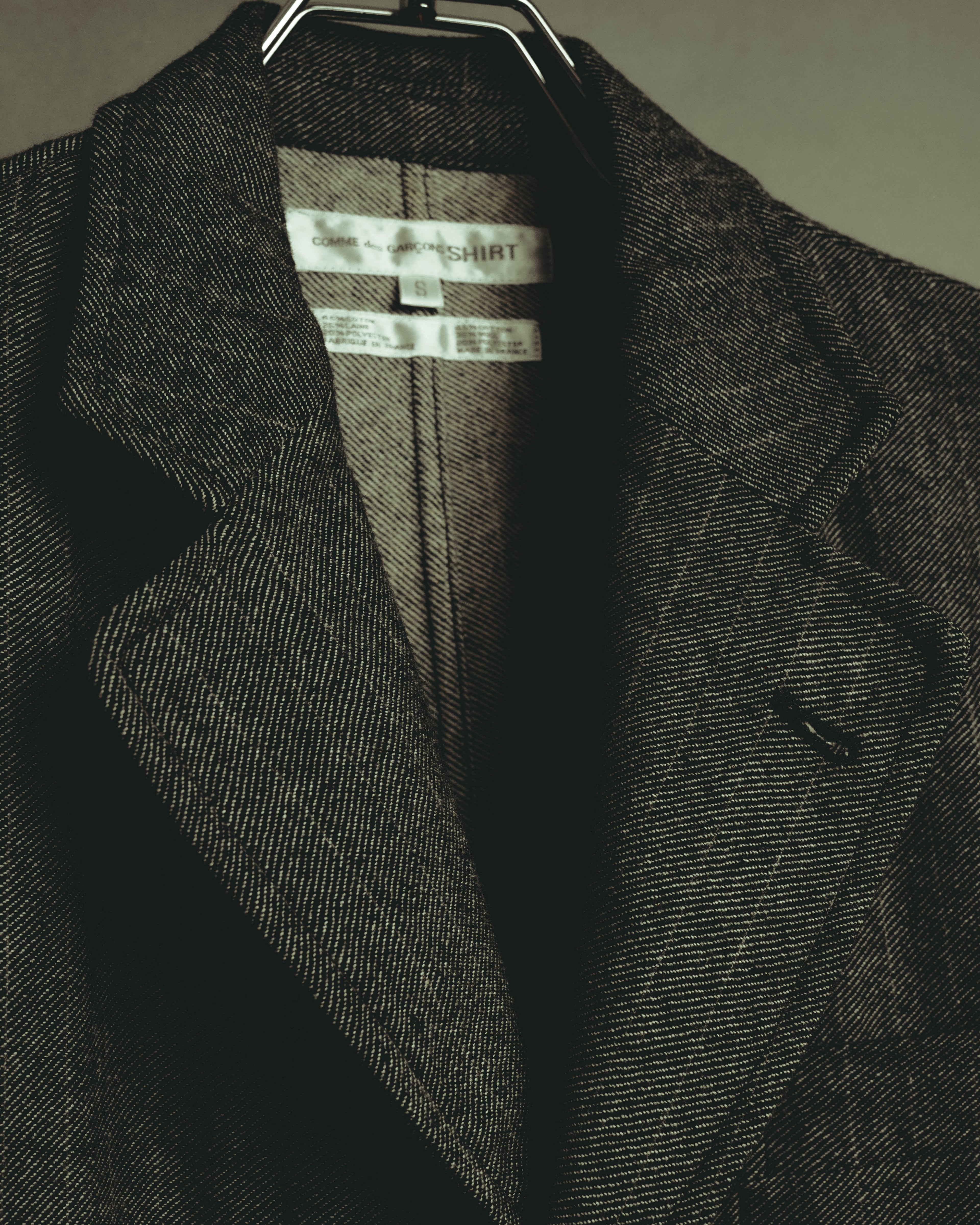 “COMME des GARÇONS SHIRT” 2000's- layered pocket print tailored jacket