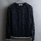 "VALENTINO" Floral lace design trimmed pullover