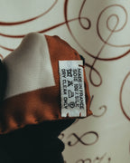"Hermès" 90's Calligraphy print silk scarf