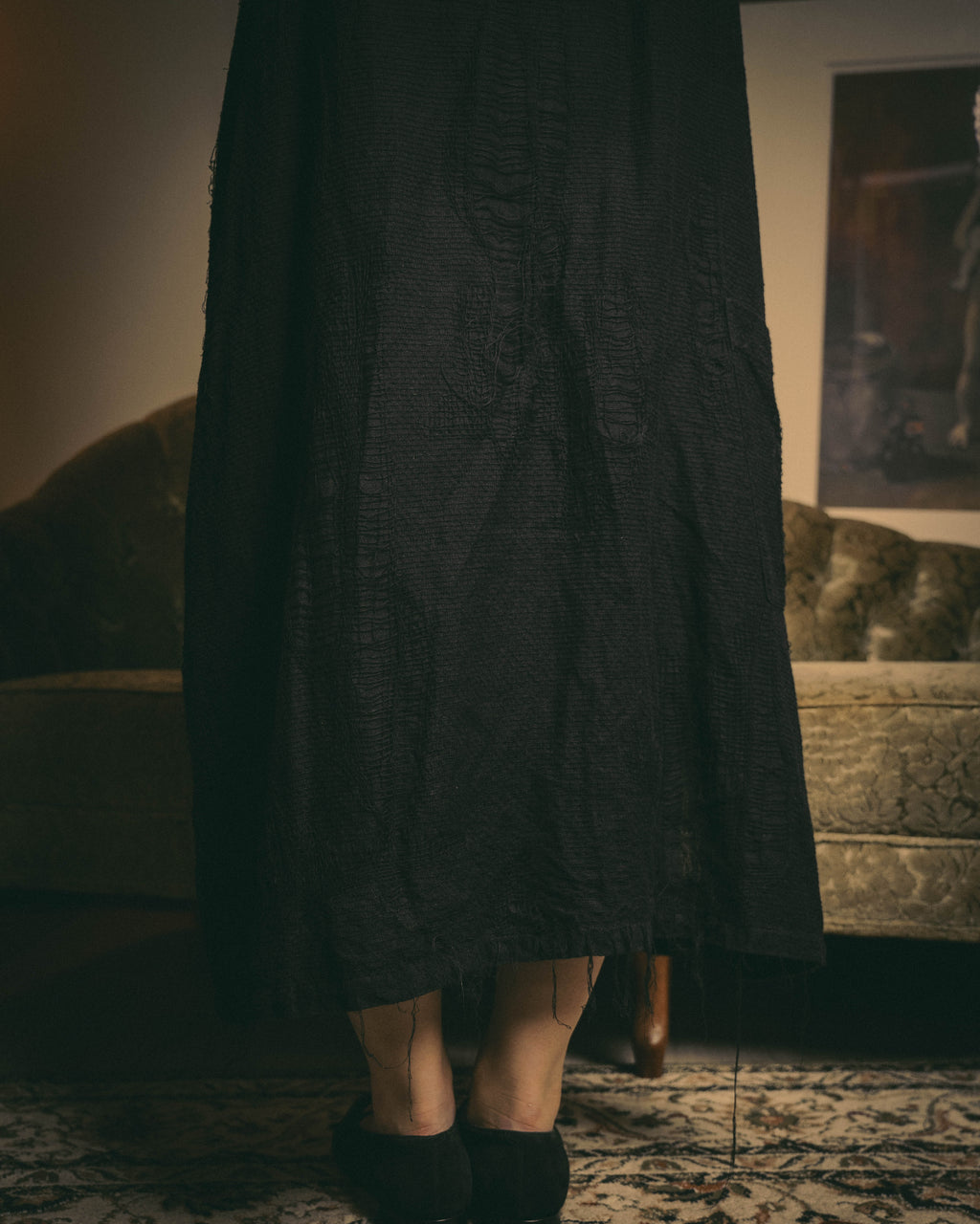 -SPECIAL- "Y's" 21SS Textured sleeveless long vest