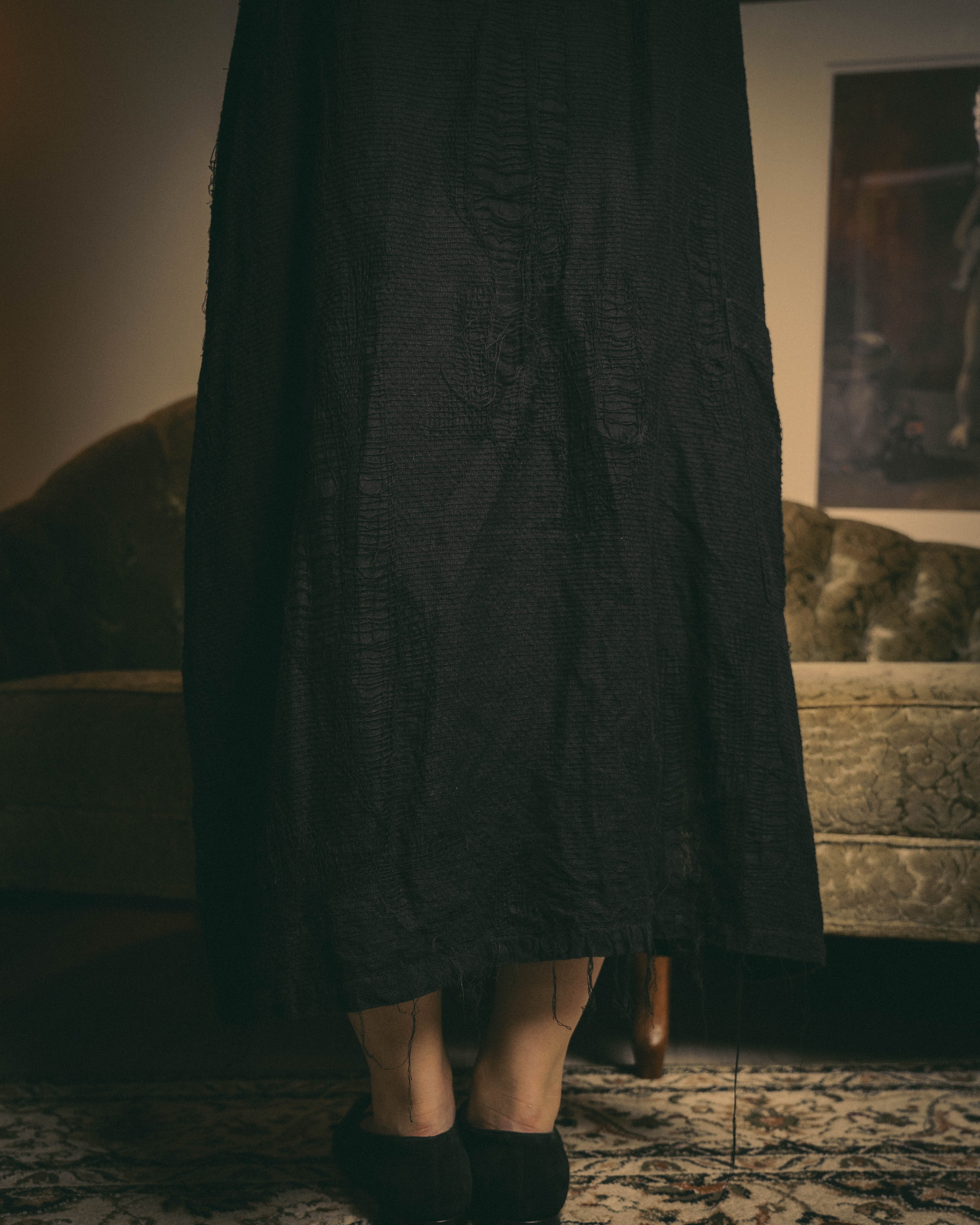 -SPECIAL- "Y's" 21SS Textured sleeveless long vest