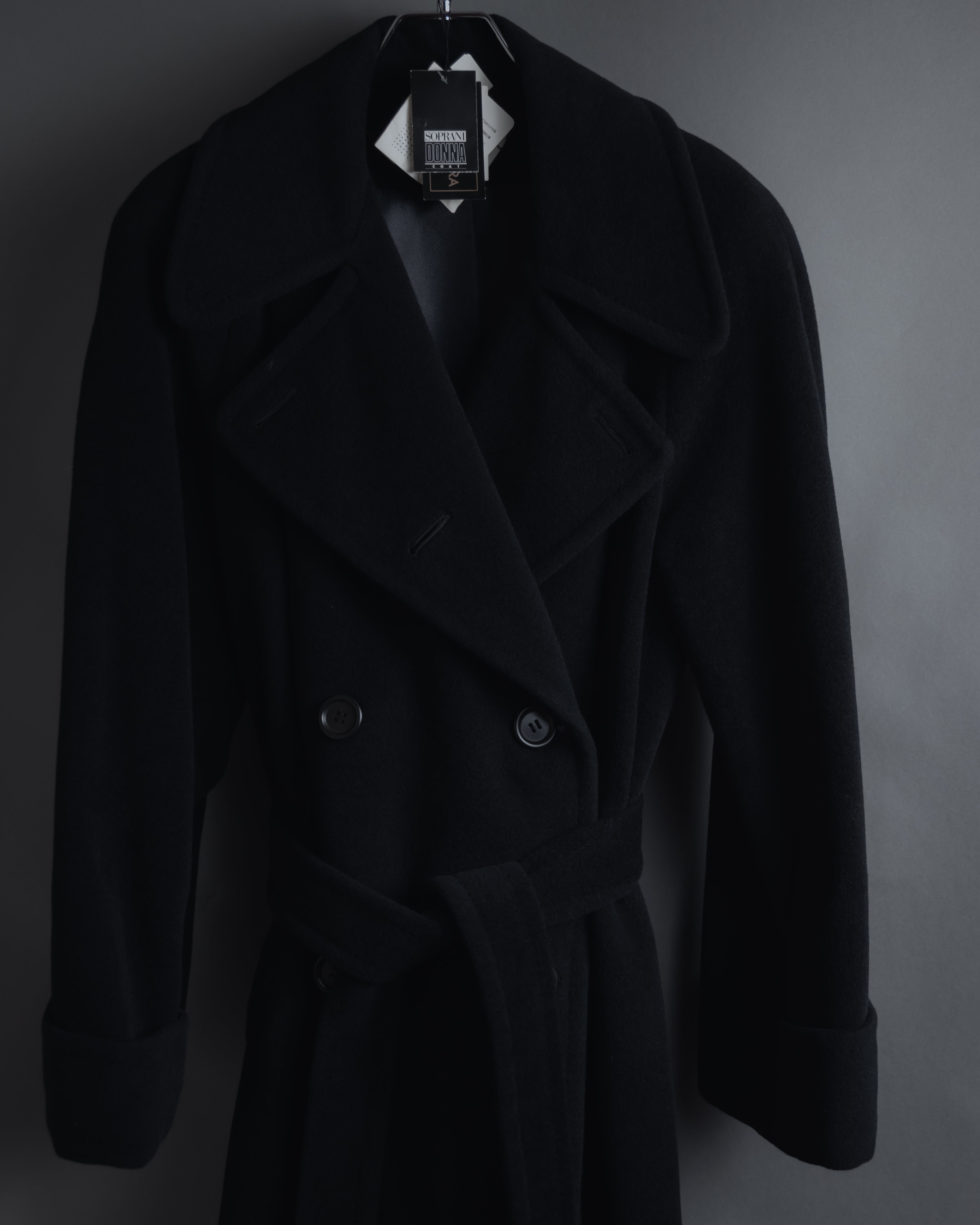 “SOPRANI DONNA” Tailored double-breasted long coat