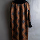 "Yves Saint Laurent Rive Gauche"
Argyle pattern velvet design shawl collar coat