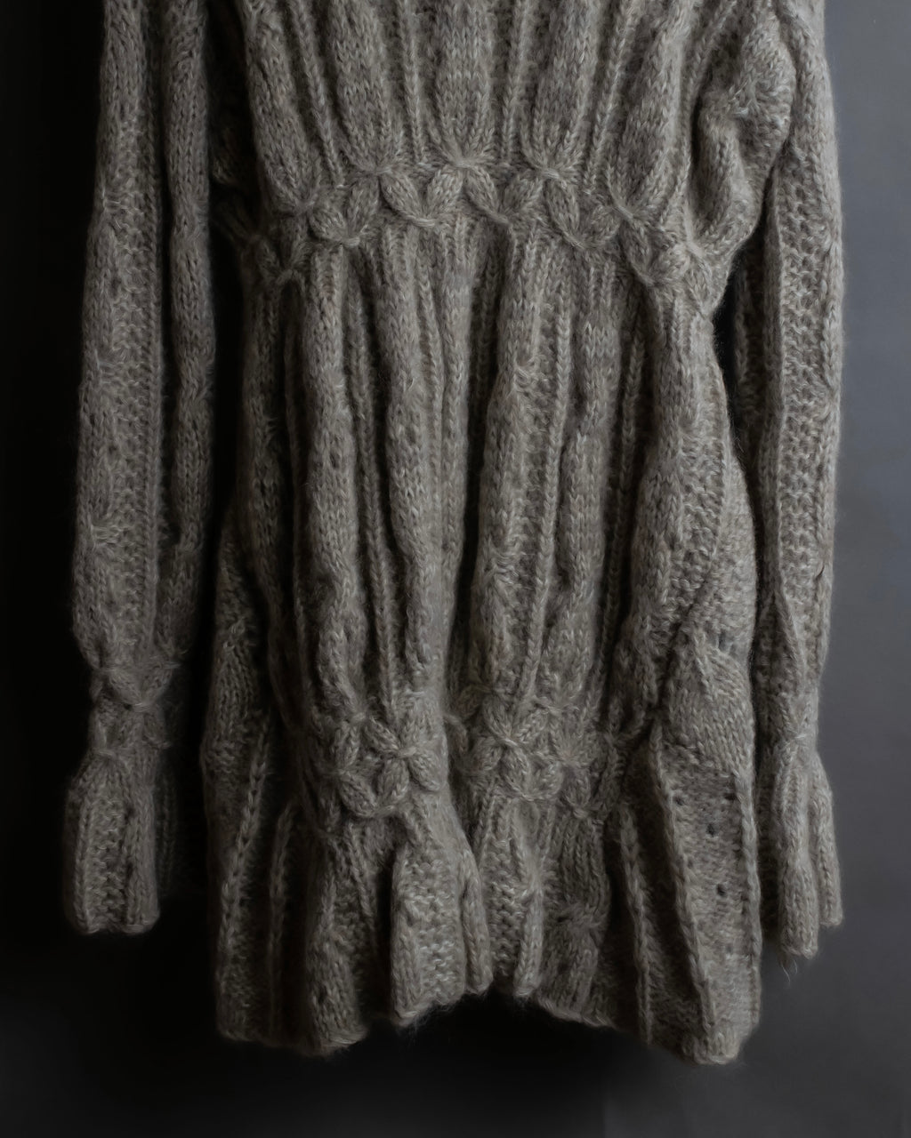 "ERMANNO SCERVINO" Three-dimensional knit long cardigan