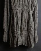 "ERMANNO SCERVINO" Three-dimensional knit long cardigan