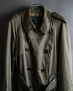 "Burberrys" Dark khaki belted trench coat