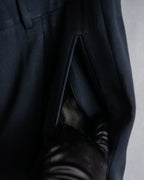 "GIORGIO ARMANI" Beautiful drape navy wool set up