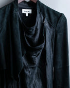 "HELMUT LANG" wrapped leather coat