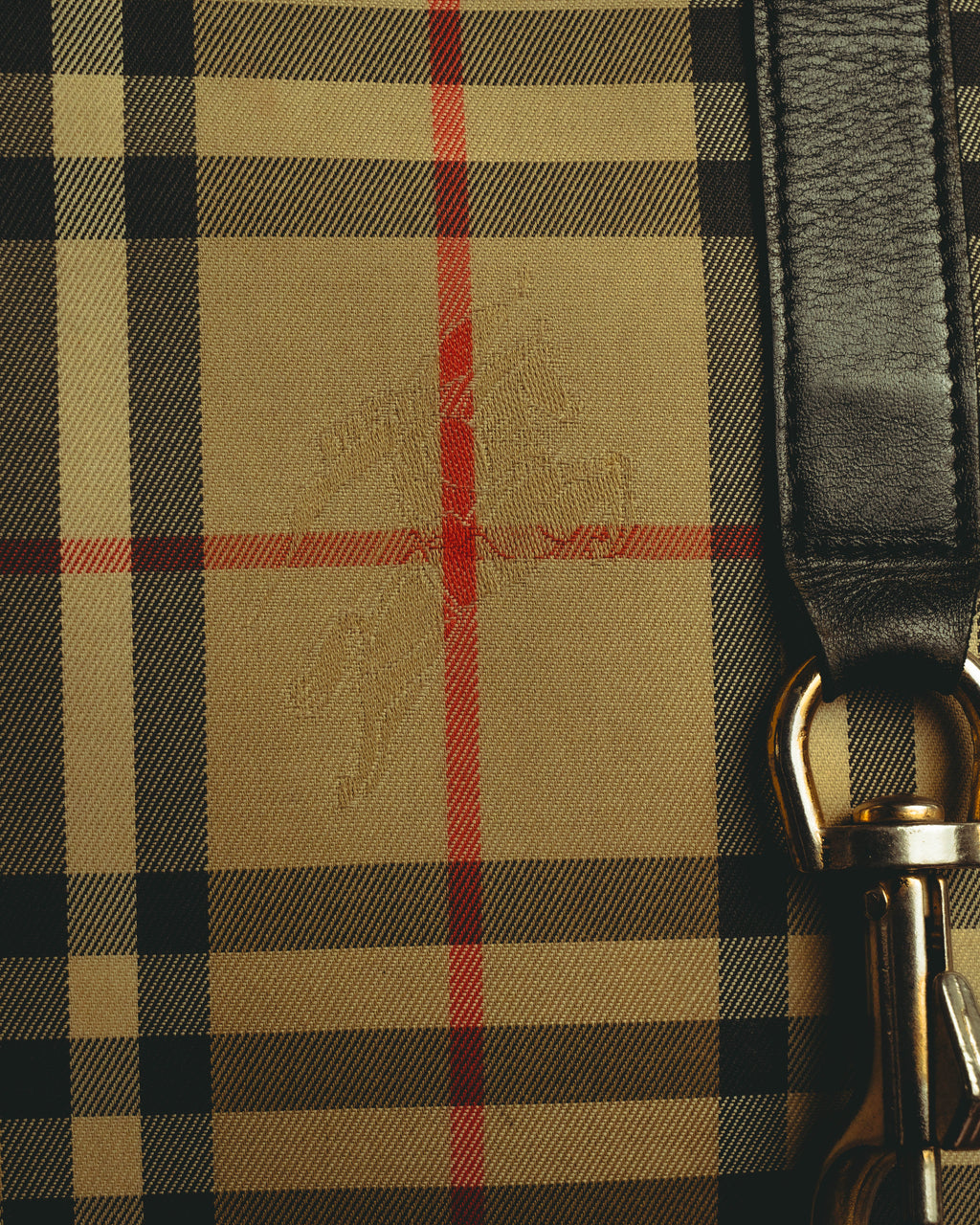 “Burberrys” 80’s-90’s Shadow horse check saddle shoulder bag