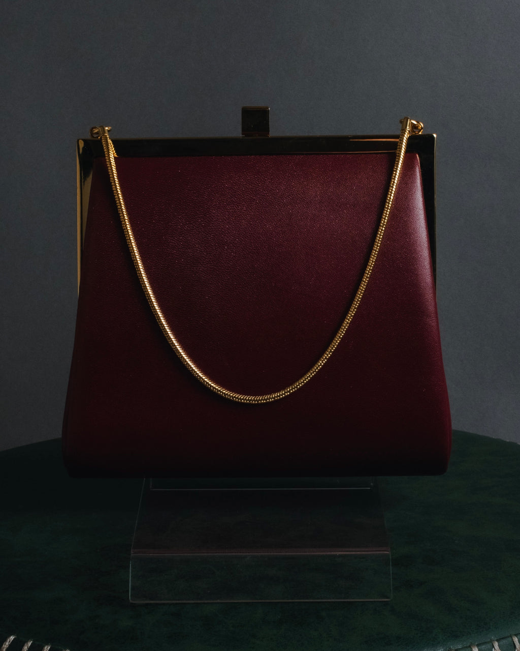 "BURBERRY" 00’s Framed chain formal bag