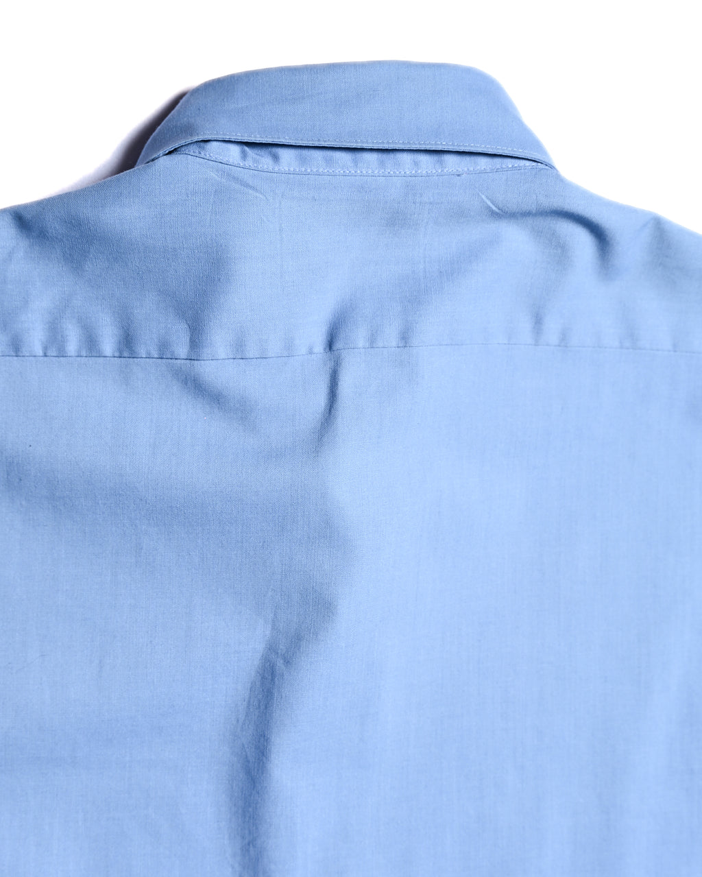 VINTAGE/ Pointed Collar French Cuff Shirt Blue