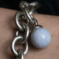 "Tiffany&Co" Multi-coloured stone motif silver bracelet