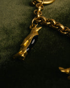 "Salvatore Ferragamo" 80's-90's Playful winter charm bracelet