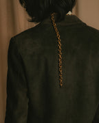 -SPECIAL- "GUCCI" 90’s Tom ford design suede tailored jacket