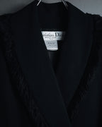 –SPECIAL– "Christian Dior"
98SS fringed peak lapel double breasted jacket