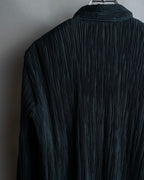 "ISSEY MIYAKE" Pleated vertical line shirt jacket