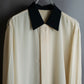 "Christian Dior" 100% silk emblem engraved cleric shirt