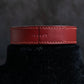 "HERMES" Margiela period burgundy leather bracelet