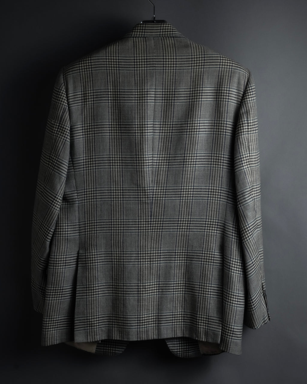 "HERMES" 90’s belvest silk wool linen peak lapel tailored jacket